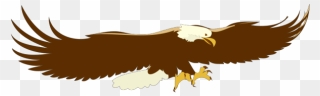 Landing Bald Eagle Png Clip Art - Soaring Eagle Clip Art Transparent Png