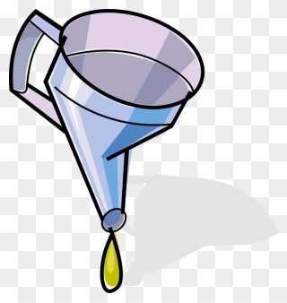 Oil Funnel Clipart Jpg Transparent Library Funnel Drop - Oil Funnel Cartoon - Png Download