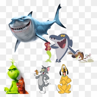 #sharksticker #picsart @picsart Https - Bruce Finding Nemo Characters Clipart