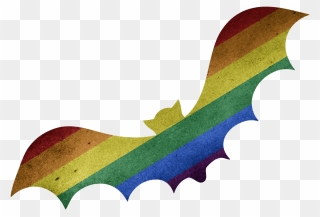 Rainbow Bat Clipart