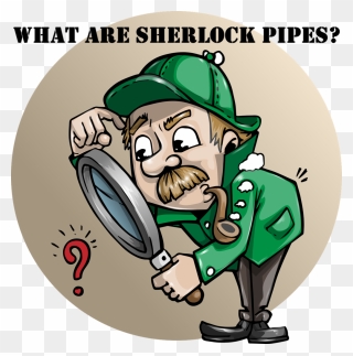 What Are Sherlock Pipes - Detective Funny Clipart