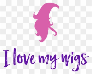 I Love My Wigs - Illustration Clipart