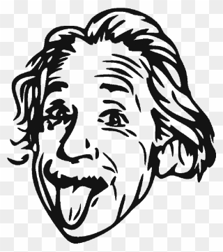 Download Albert Einstein Image Freeuse Download - Drawing Albert Einstein Tongue Clipart