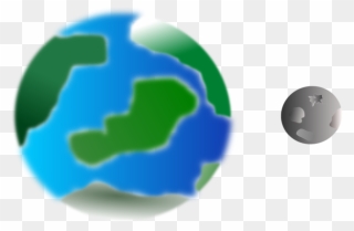 Earth And Moon Transparent Clipart