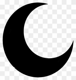 Black Crescent Moon Png Image - Transparent Crescent Moon Png Clipart