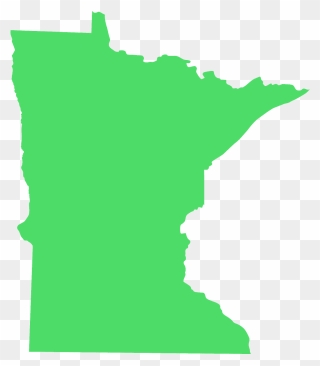 Minnesota Map Silhouette - Minnesota Vector Clipart