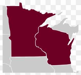 Report Shows Minnesota Losing Economic Border War With - Minnesota And Wisconsin State Clipart
