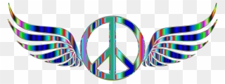 Hippie Clipart Make Love Not War - Transparent Background Peace Sign Logo - Png Download
