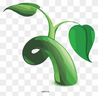 Transparent Nature Green Leaf Plant For Tree For Nature - Leaf Clipart