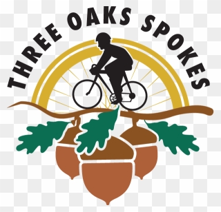 Three Oaks Spokes - Bicycle Club Clipart