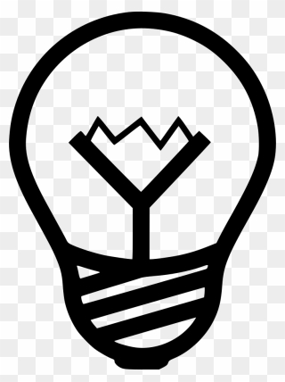 Transparent Light Bulb Idea Clipart - Cartoon Person Thinking Png