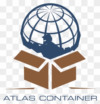 Atlas Container - Corrugated Box Company Logo Clipart