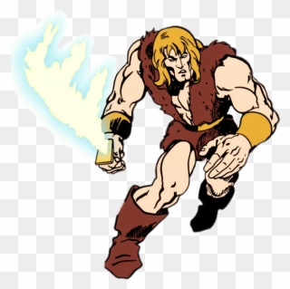Thundarr With Flaming Sword Clipart