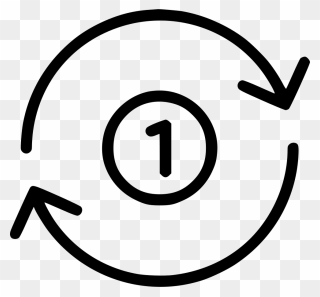 Number Circle Repeat Time - Icon Clipart