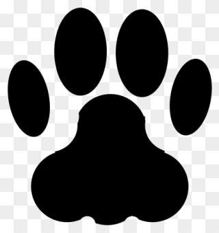 Cat Dog Animal Track Paw Clip Art - Cat Track - Png Download