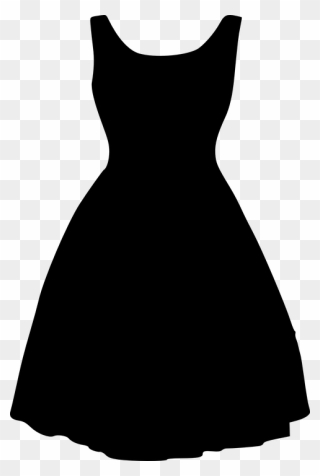 Dress Png - Black Wedding Dress Silhouette Clipart