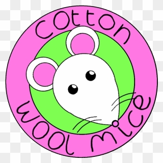 Cotton Wool Mice Logo - Circle Clipart