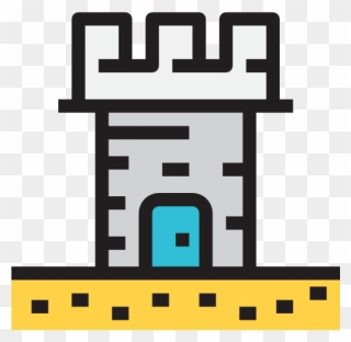 Drawing Of A Castle Png Image - Sand Art And Play Clipart