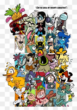 Can You Guess My Favorite Characters Clipart