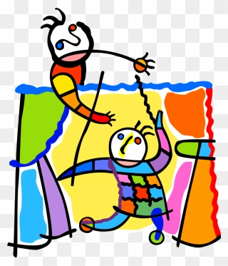 Vector Illustration Of Puppeteer Performs Puppet Show - Puppet Show Clipart Png Transparent Png