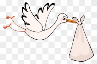 #freetoedit #sticker #stork #newborn #baby - Cartoon Clipart