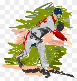 Clipart Baseball Pitchers Grip Clipart Transparent - Baseball Impressionism - Png Download