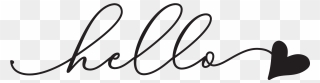 Transparent Hello Calligraphy Png Clipart