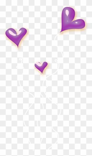 Purple Hearts Png Clipart , Png Download - Portable Network Graphics Transparent Png