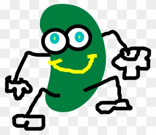 Green Jelly Beans Cartoon Clipart