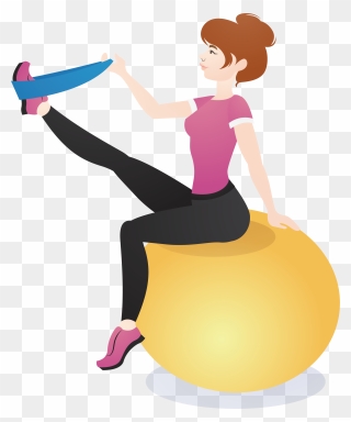 Fitness Clipart Balance Exercise, Fitness Balance Exercise - Exercise - Png Download