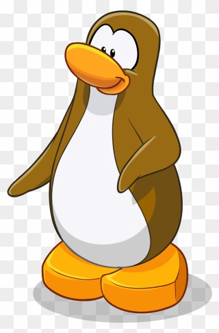 Tundra Drawing Penguin Huge Freebie Download For Powerpoint - Club Penguin Brown Penguin Clipart