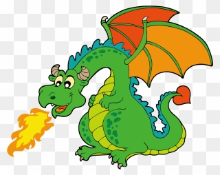 Clipart Dragon Fire Breathing Dragon - Fire Breathing Dragon Clip Art - Png Download