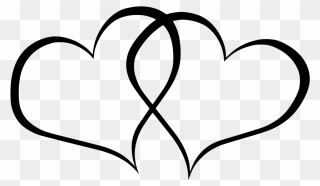 Heart Clip Art - Hearts Black And White Clipart - Png Download