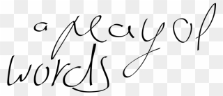 A Play Of Words - Calligraphy Clipart