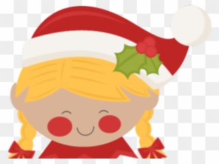 Gnome Clipart Cute Girl - Christmas Elf Girl Clipart - Png Download