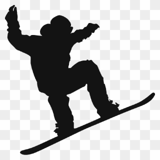 Snowboarding Silhouette Skiing - Snowboarding Silhouette Clipart
