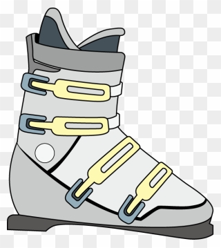 Olympic Slop Winter Boots Games Skiing Ski Clipart - Clipart Ski Boots - Png Download