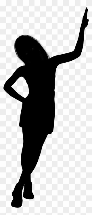 Teenager Girl Silhouette Transparent Clipart