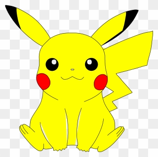 Pikachu Pokemon Clipart Black And White - Png Download