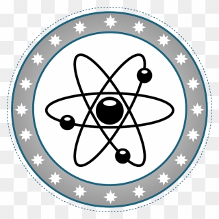 Nuclear, Atom, Button, Emblem - Atom Emblem Clipart