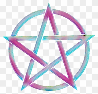 Pentacle Transparent Wiccan Symbol - Pentagram Clipart - Png Download