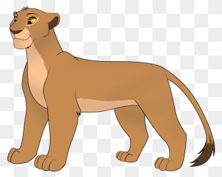 Lioness Clipart Nala Simba - Draw A Female Lion - Png Download