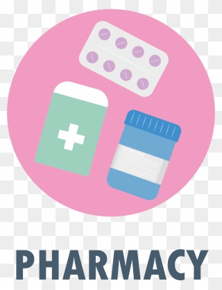 Pharmacy - Background Lambang Farmasi Pink Clipart