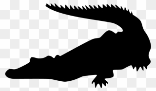 Crocodiles Alligators Silhouette Clip Art - Crocodile Silhouette Png Transparent Png