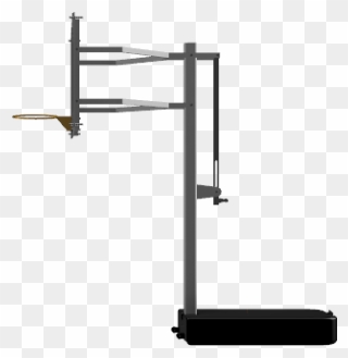 Basketball Hoop Side View Png - Basketball Goal Side Png Clipart