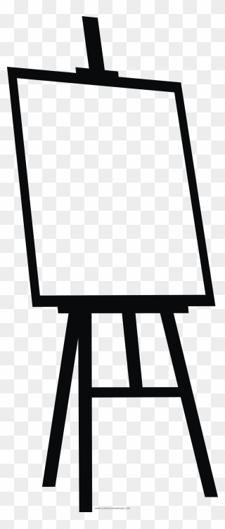Easel Coloring Page - Easel Clipart Transparent Background - Png Download