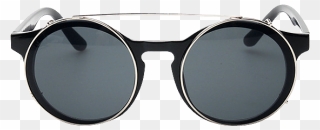 Clip Sunglasses Detachable - Silver - Png Download