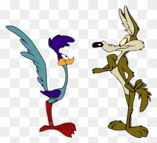 Road Runner And Wile E - Road Runner Cartoon Clipart