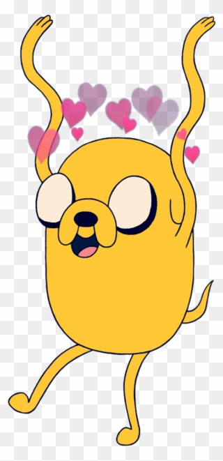 #adventuretime #cute #dog #jake #jakethedog #heartcrown - Transparent Jake Adventure Time Clipart