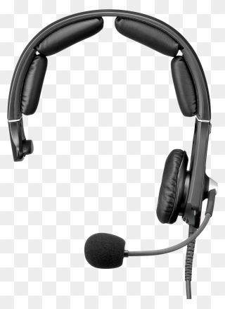 Headphone Transparent Mic - Headphones With Mic Png Clipart